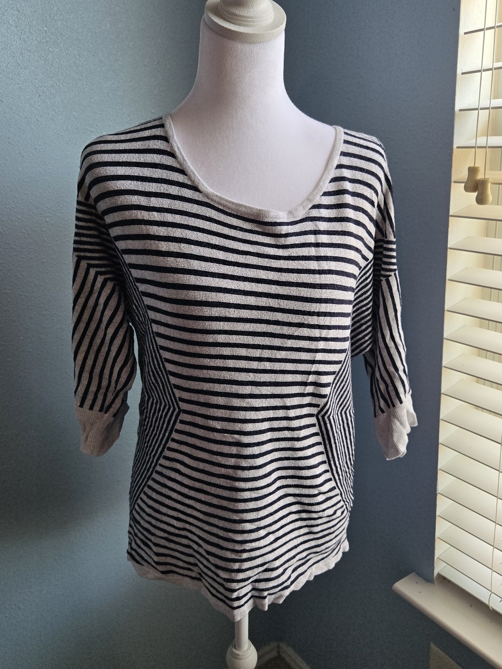 Striped Scoop Neck Top